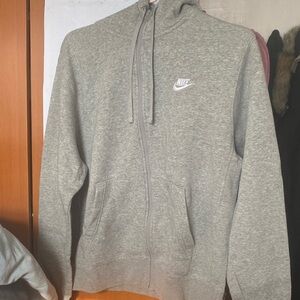 Nike Heather Gray Full-Zip Hoodie
